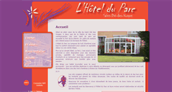 Desktop Screenshot of hotelrestaurantduparc.eu